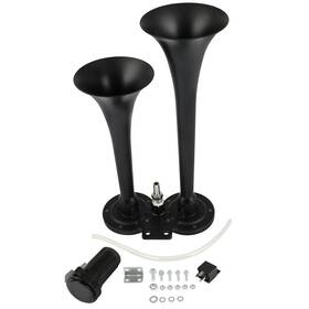 13283331 Luxfineparts Air Horn Compressor Kit 12v 150db Dual Trumpets For Boat Train Car Semi Truck