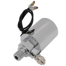 13283345 Luxfineparts Silver Solenoid Valve For Train Horn Air Tank Compressor 1/4 Inch Tube 12v
