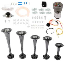 13283364 Luxfineparts 5 Gray Plastic Trumpet Air Horn Dixie Musical Dukes Of Hazzard General Lee Kit