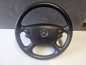 3063610 Markenlos New Leather Mercedes Benz 2004-2010 Cls C219 Black Steering Wheel 04-10