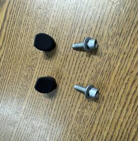 670044506 Maserati 2014-2019 Ghibli Steering Wheel Cap Finish Plug Covers And Bolt Set Black