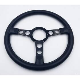 A8100340 Max Performance 1976-81 Firebird Formula Steering Wheel Black Spokes 3-1/4 Inch Molded