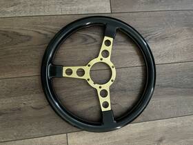 Pyi39g Max Performance Black Gold Spoke Medium Thick Formula Steering Wheel 1972-1980 Firebird/trans Am