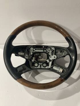 2124601603 Mercedes 10-13 E350 E550 E400 E63 W212 Left Driver Steering Wheel Black With Wood