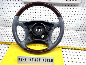 W215 Mercedes / Amg 221001202021 Genuine 00-06 W220 Nice Gray 268 Burl Wood Steering Oem 1 Wheel