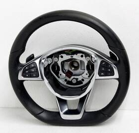 000-460-38-03-9e38 Mercedes-benz Oem C-class Steering Wheel Faded With Rub Marks