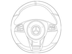000-460-58-09-9e38 Mercedes-benz Genuine Steering Wheel