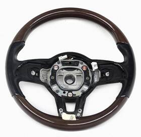 000-460-71-02 Mercedes-benz Oem Steering Wheel Base For Gle Gls-class Black Leather Wood Grain