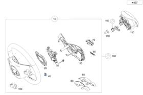 000-464-58-00 Mercedes-benz Genuine Repair Kit Steer Wheel
