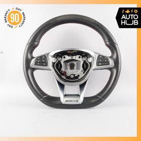 0004603803 Mercedes-benz 15-18 W205 C43 Glc43 Amg Steering Wheel With Paddle Shifters Black Oem