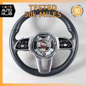 0004609901 Mercedes-benz 19-21 W205 C300 Glc350 Sport Steering Wheel With Paddle Shifters Oem 50k