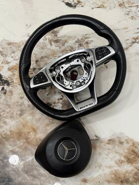 0024602303 Mercedes-benz 2017-2019 Gle 43 Amg Coupe Front Steering Wheel With Lane Assist Black