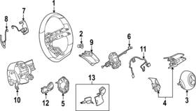 099-460-03-09-9a84 Mercedes-benz Genuine Steering Wheel