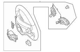 099-460-24-09-8s16 Mercedes-benz Genuine Steering Wheel