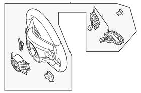 099-460-25-09-9a84 Mercedes-benz Genuine Steering Wheel