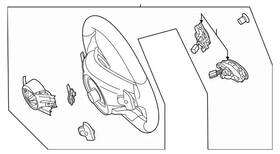 099-460-93-06-8u00 Mercedes-benz Genuine Steering Wheel