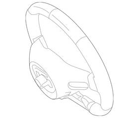 099-460-99-08-3d16 Mercedes-benz Genuine Steering Wheel