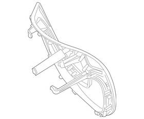 099-464-37-00-64-9e38 Mercedes-benz Genuine Molding Steering Wheel