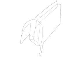 099-464-71-09-65-2a17 Mercedes-benz Genuine Lower Cover