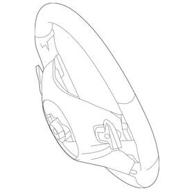 166-460-07-18-9e38 Mercedes-benz Genuine Steering Wheel