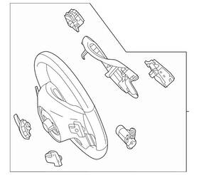 166-460-91-03-8p18 Mercedes-benz Genuine Steering Wheel