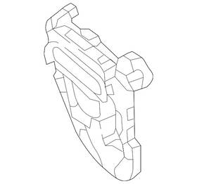 166-464-04-17 Mercedes-benz Genuine Horn Button