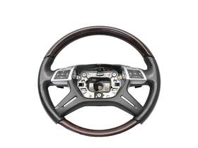 1664609503 Mercedes-benz 2012-2016 Oem X166 Gl63 Ml63 Driver Steering Wheel Wood Paddle Shifters