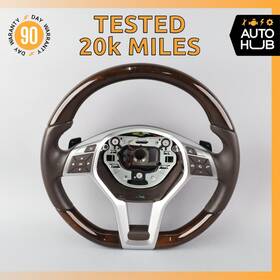 1724607903 Mercedes -benz 12-18 W212 E350 Cls550 Steering Wheel Wood With Paddle Shifters Oem 20k