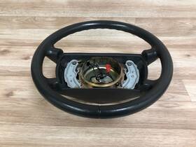 2014602403 Mercedes-benz W201 190 190e Oem Front Leather Steering Wheel Black 1984-1993