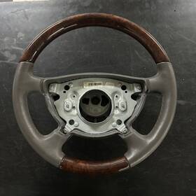 21146003037f62 Mercedes-benz W211 E320 Steering Wheel Wood Leather 03-05 Oem