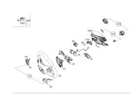 218-464-01-17 Mercedes-benz Genuine Contact Plate