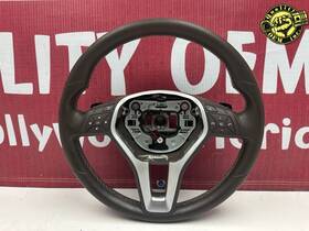 2184606018 Mercedes-benz 2013-2015 Glk Class - Steering Wheel With Paddles Shift Brown Oem