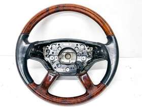 2214600403 Mercedes-benz Heated Steering Wheel Wood Leather Black With Paddles Fits 07-10 W221 W216