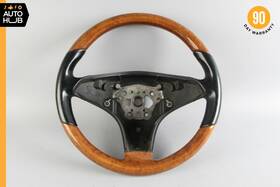 2304601776 Mercedes-benz 09-12 R171 Slk300 Sl550 Slk350 Steering Wheel Black Walnut Wood Oem 57k