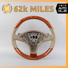 2304601876 Mercedes-benz 09-12 R230 Sl550 Sl600 Steering Wheel Wood With Paddle Shifters Oem 62k