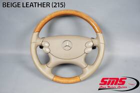 2304609703 Mercedes-benz 03-09 R230 Sl550 Clk550 Sl500 Wood Steering Wheel With Paddle Shifter Oem