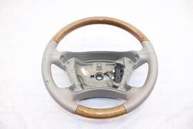 235.mb1z05 Mercedes-benz 2005 Sl500 R230 Roadster #345 Steering Wheel Leather Wood Shift Paddle