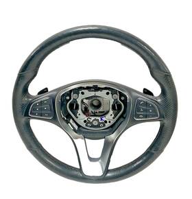 A0004605503 Mercedes-benz 2018 Gle350 Steering Wheel Black With Controls Oem Worn Off