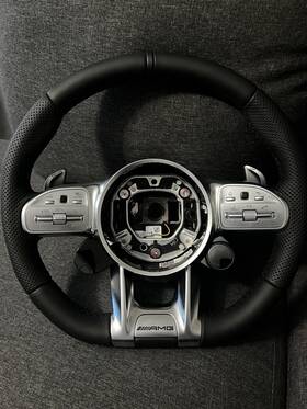 A0004609908 Mercedes-benz C63 Amg Steering Wheel With Paddle Shift 18 23 Oem