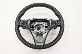 A00146081039e38 Mercedes-benz 2017 - 2018 C300 W205 Steering Wheel With Switch Button Oem Black 101