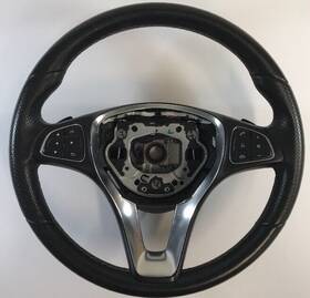 A0014609503 Mercedes-benz 2015 2018 Gla250 Gla45 X156 Steering Wheel Oem With Paddles Black Leather