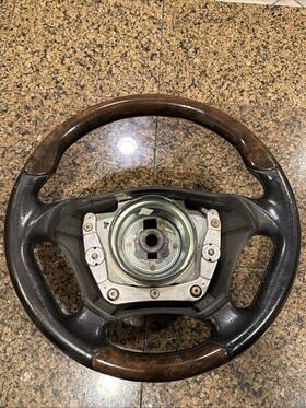 A1634600703 Mercedes-benz 1998-2005 W163 Ml55 Amg Steering Wheel Black Leather Wood