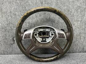 A1664600503 Mercedes-benz Wood Steering Wheel Pedal Shift Assy X166 W166 Ml350 Gl550 Gl450 Oem