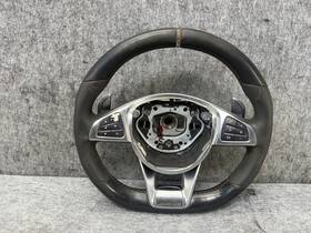 A1664601618 Mercedes-benz Suede Steering Wheel Pedal Shift W218 Cls63s Gle63 Amg Oem