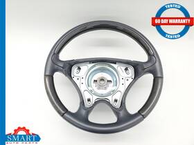 A1704602703 Mercedes-benz R170 Slk230 Slk320 Steering Wheel Leather Black Wood 41k 01-04 Oem