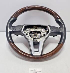 A2184604218 Mercedes-benz 2014-2015 C207 E350 Driver Steering Wheel Wood With Paddle Shifters