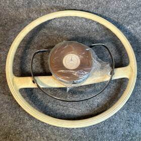 W113 Mercedes-benz / Petri W111 230sl Vintage W120 Ivory Steering Wheel Oem