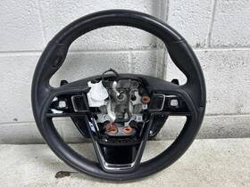 235.fd4222 Merkur 2022 Aviator Black Leather Silver Trim Steering Wheel Oem