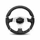 Mil35bk1p Momo Millennium Brushed Aluminum 350 Mm Diameter Steering Wheel P N