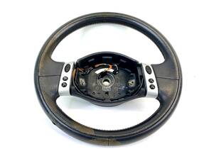 1523091 Mini Cooper 2002 Driver Steering Wheel With Control Buttons Leather 2 Spokes